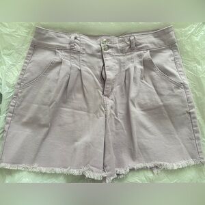High waisted lilac shorts!